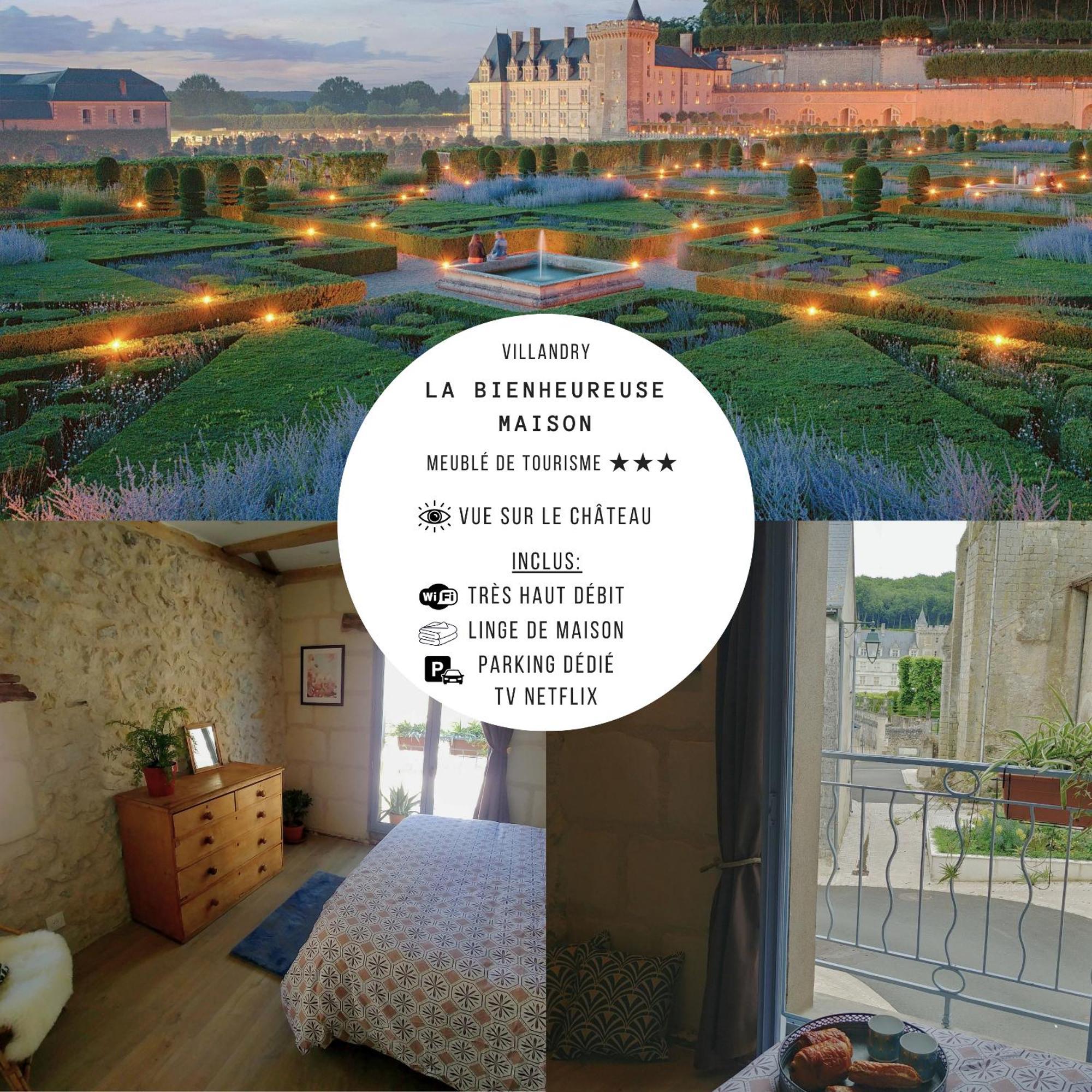 La Bienheureuse Maison, Vue Sur Le Chateau De Villandry Kültér fotó